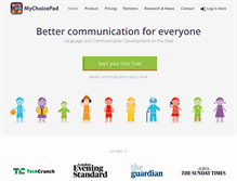 Tablet Screenshot of mychoicepad.com